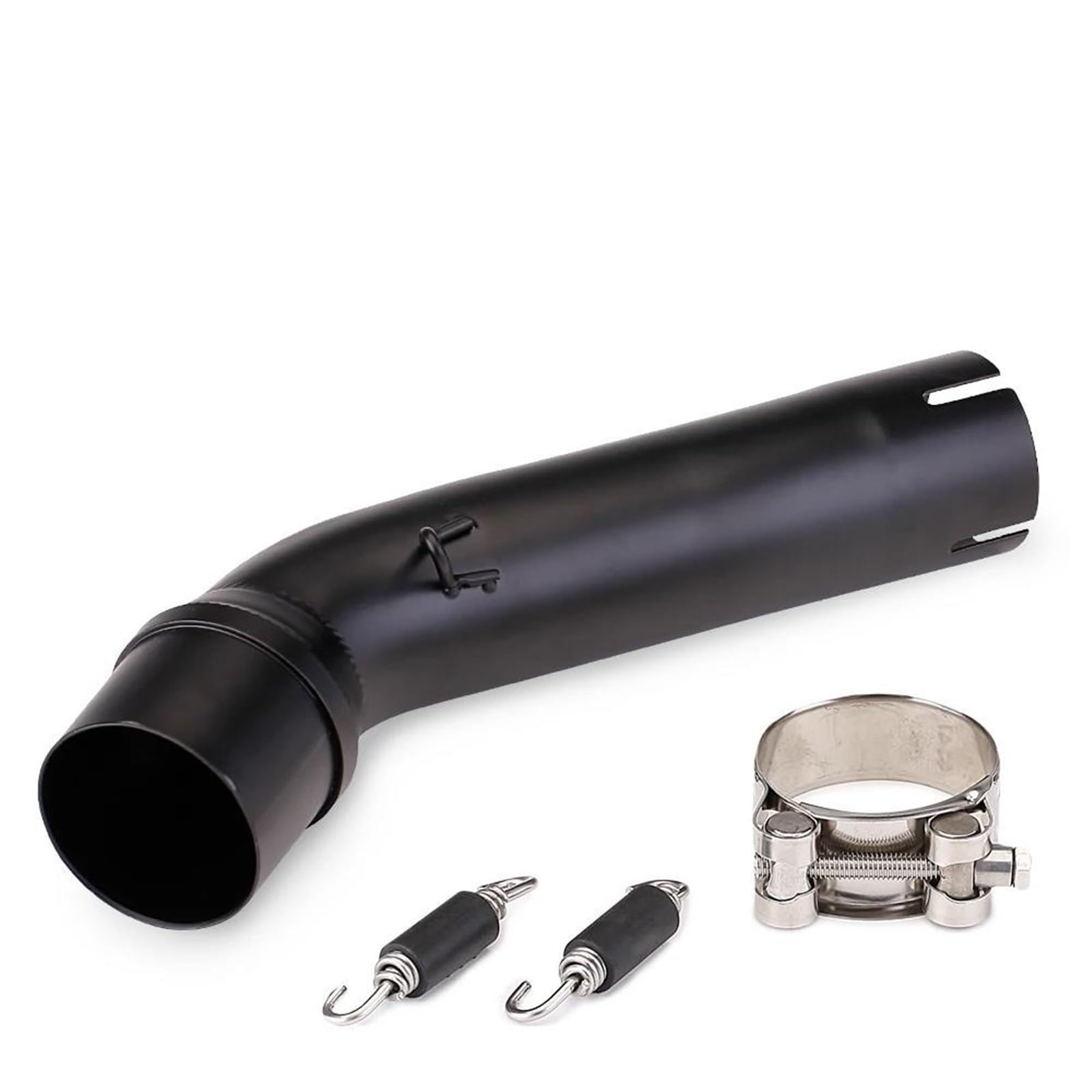 YYTEMD Motorcycle muffler 51mm Motorcycle Exhaust Modify Retro Black Middle Link Pipe Interface For Rebel500 For CMX300