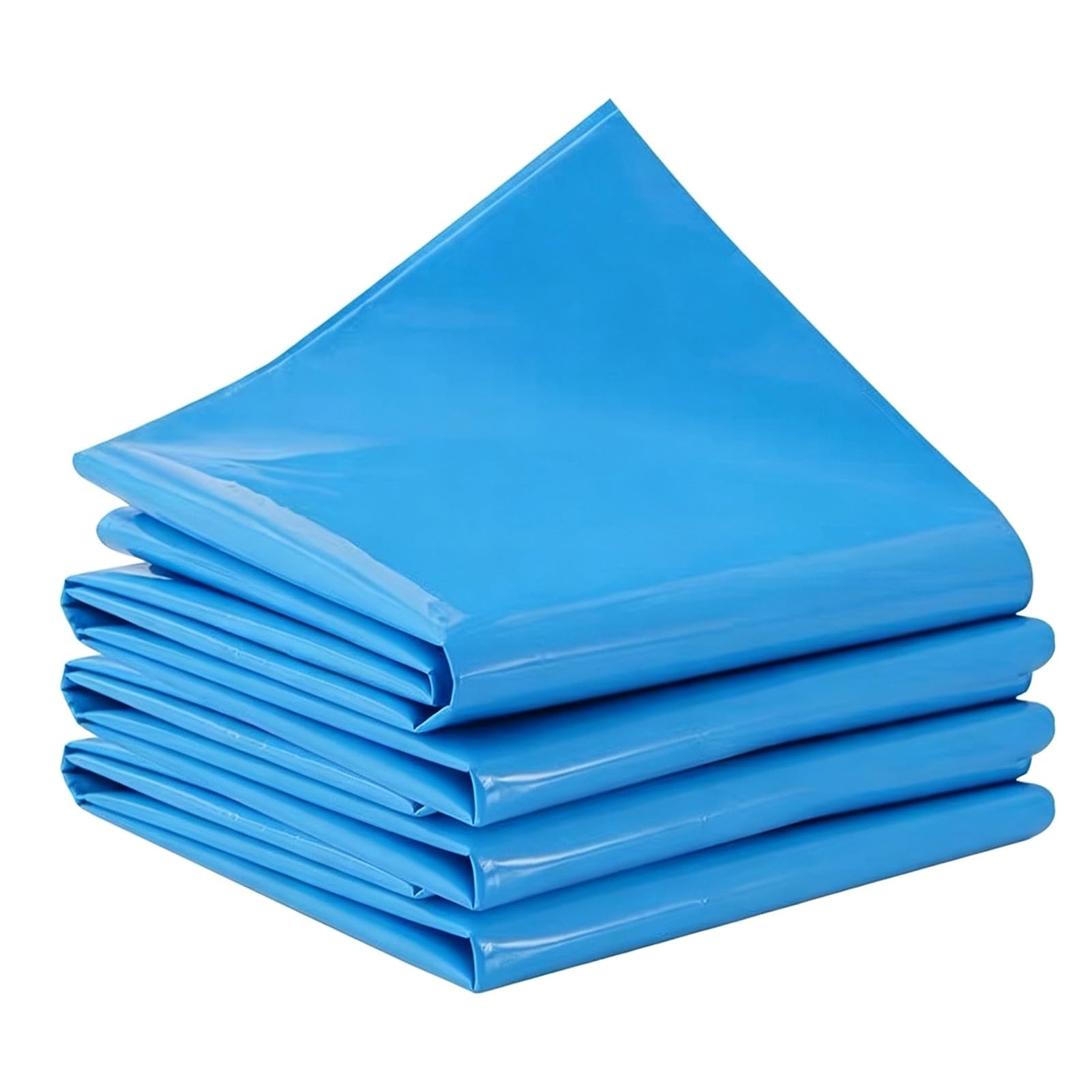 Yopappol 3x4m 4x5m 5x5m 6x8m Blue Waterproof Pond Liner, Large Size HDPE Pond Liner, Flexible Tarp for Custom Shaped Swimming Pools & Ponds(6x10m(19.7x32.8ft))