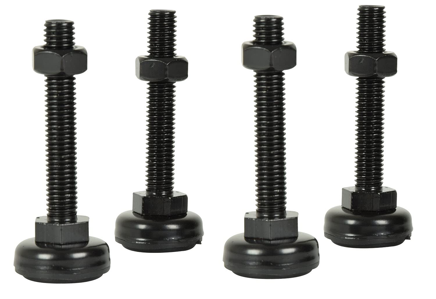Set of 4 Adjustable Support Feet For Stabilising 19-inch Rack Cabinets