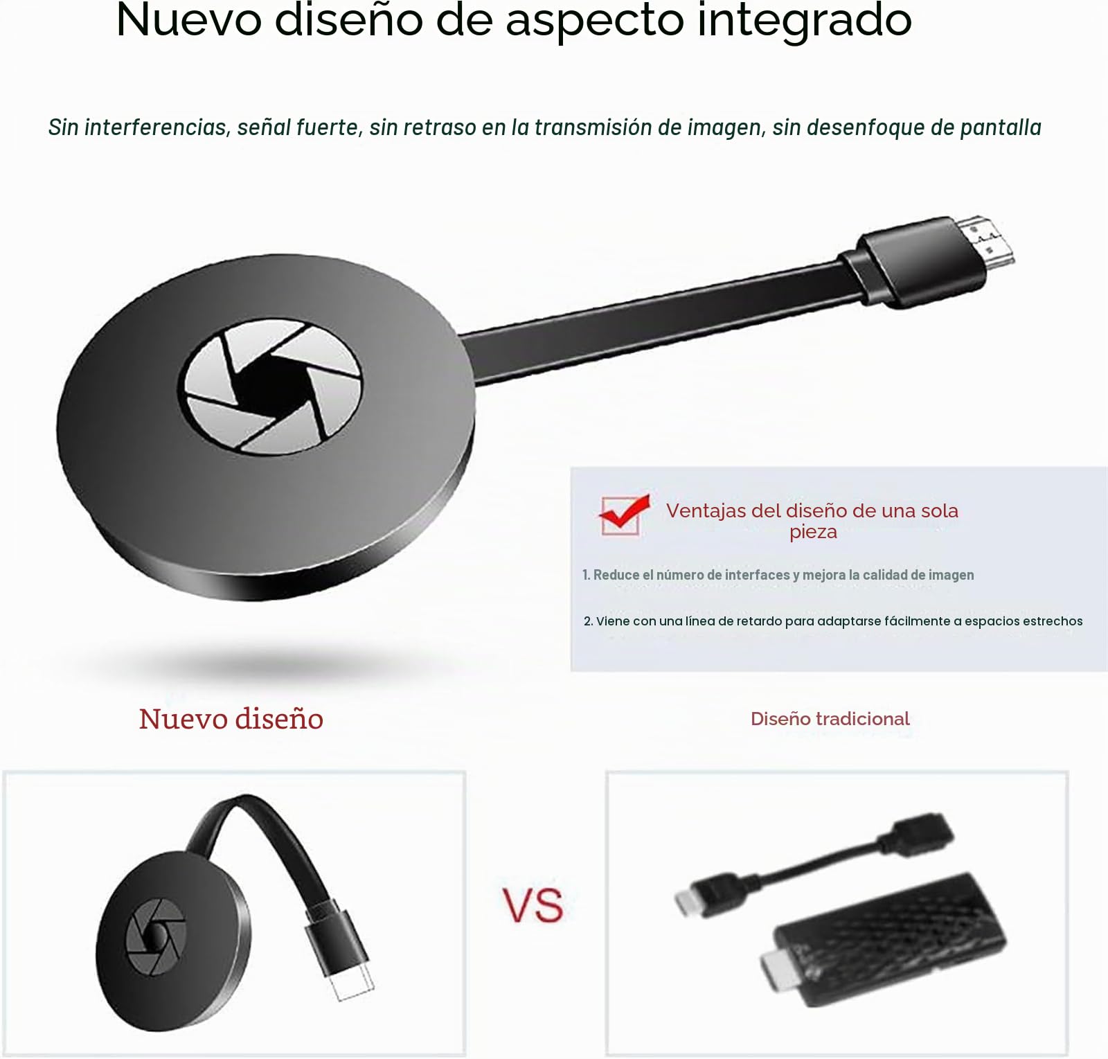TV Box - Acceso Gratuito a Todos los Canales, Adaptador de Pantalla HDMI, proyector de Pantalla inalámbrico, transmisión inalámbrica de PC a TV