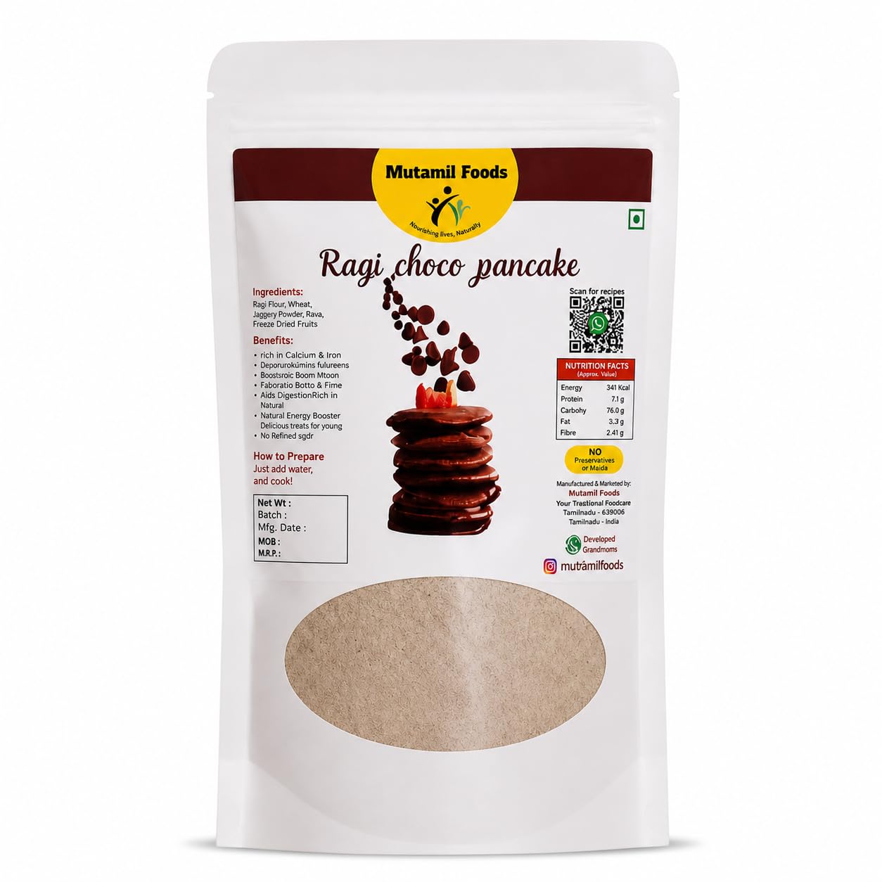 RAGI CHOCO PAN CAKE 250 GRAMS-picture-52