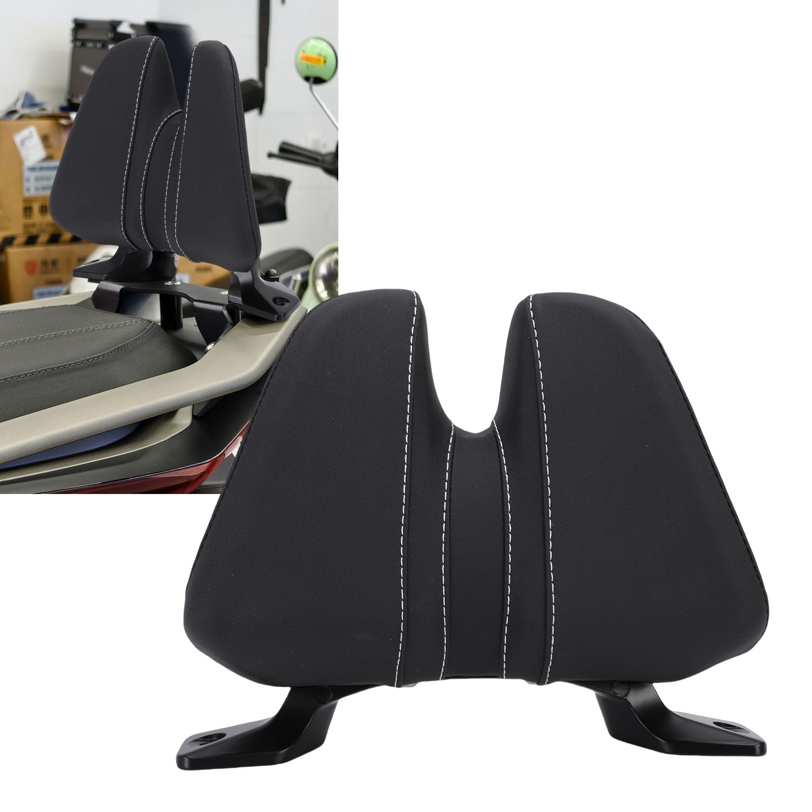 Respaldo del Pasajero Sissy Bar Alta Elasticidad Impermeabilización Elegante Reemplazo para ZONTES 368G 2024 2026