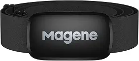 Monitor de frequência cardíaca Magene H64, sensor de frequência cardíaca, cinta peitoral, protocolo ANT+/Bluetooth, compatível com aplicativos iOS/Android (novo H64)