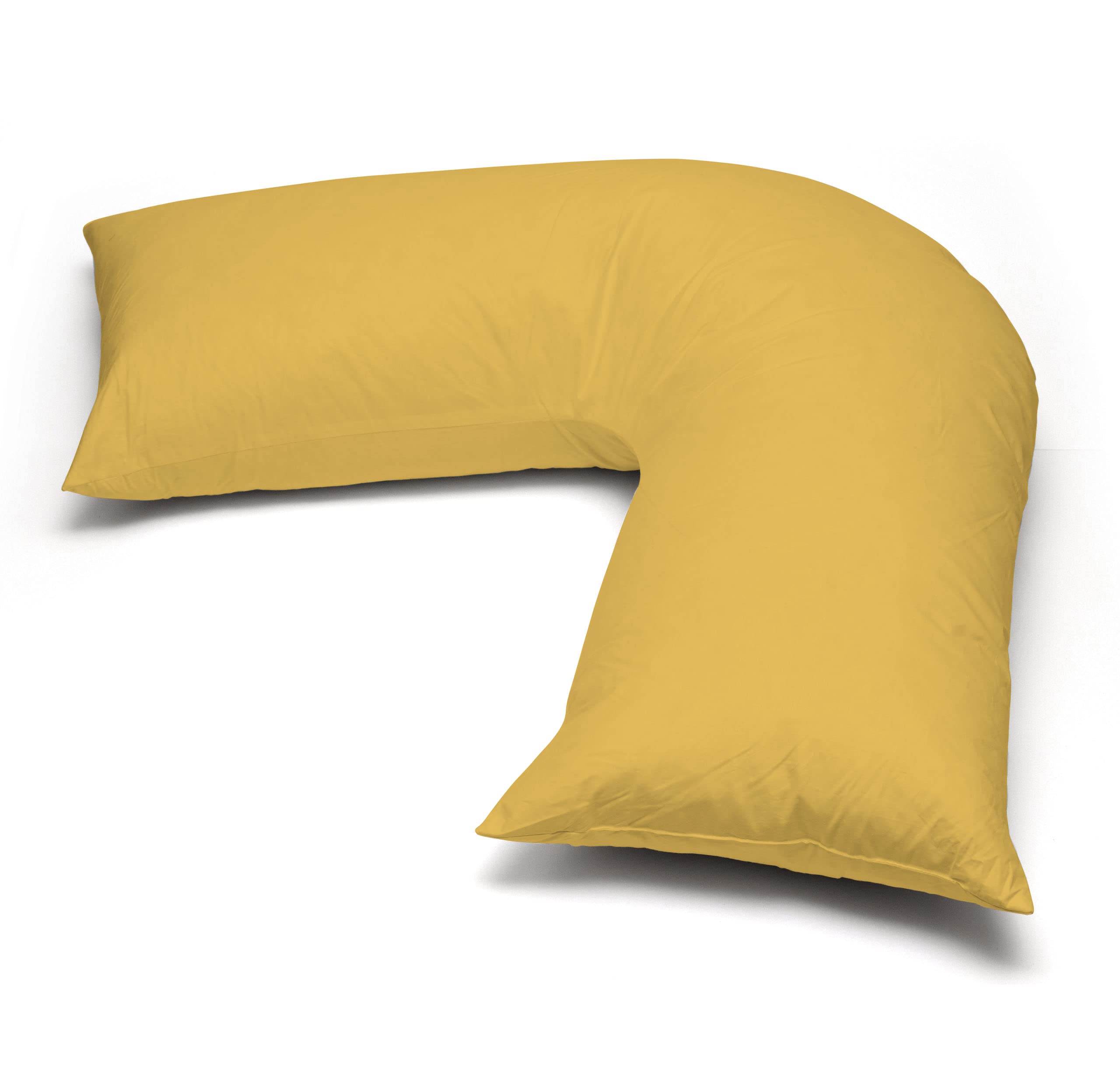Poly-Cotton Plain Dyed V Pillowcase Cover, Easy Care, Machine Washable, Available in 25 Colours