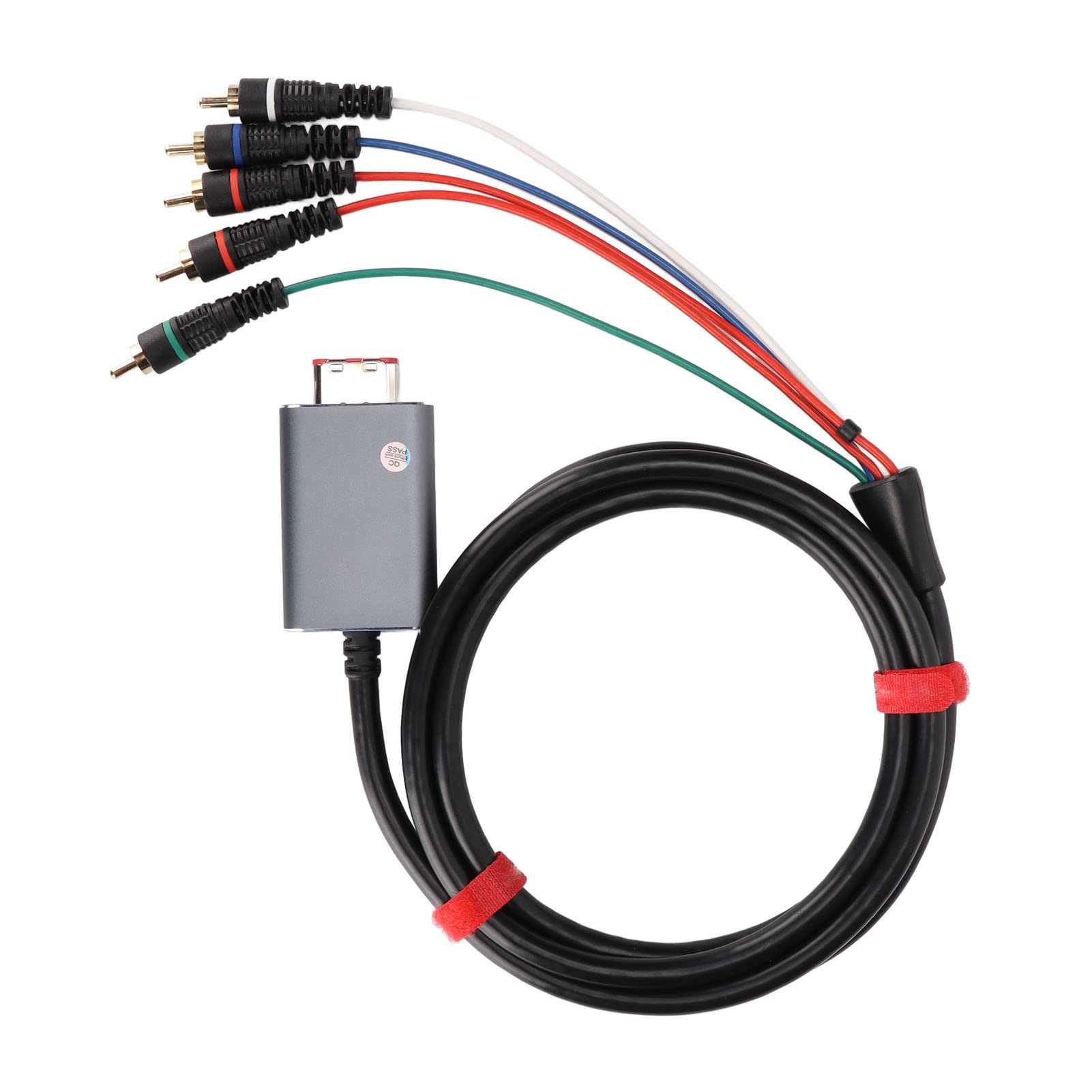 Ulepszony Kabel Komponentowy HD AV YPbPr do, Podwójnie Ekranowany Kabel Typu Plug and Play Zapewniający Wyraźniejszy Obraz