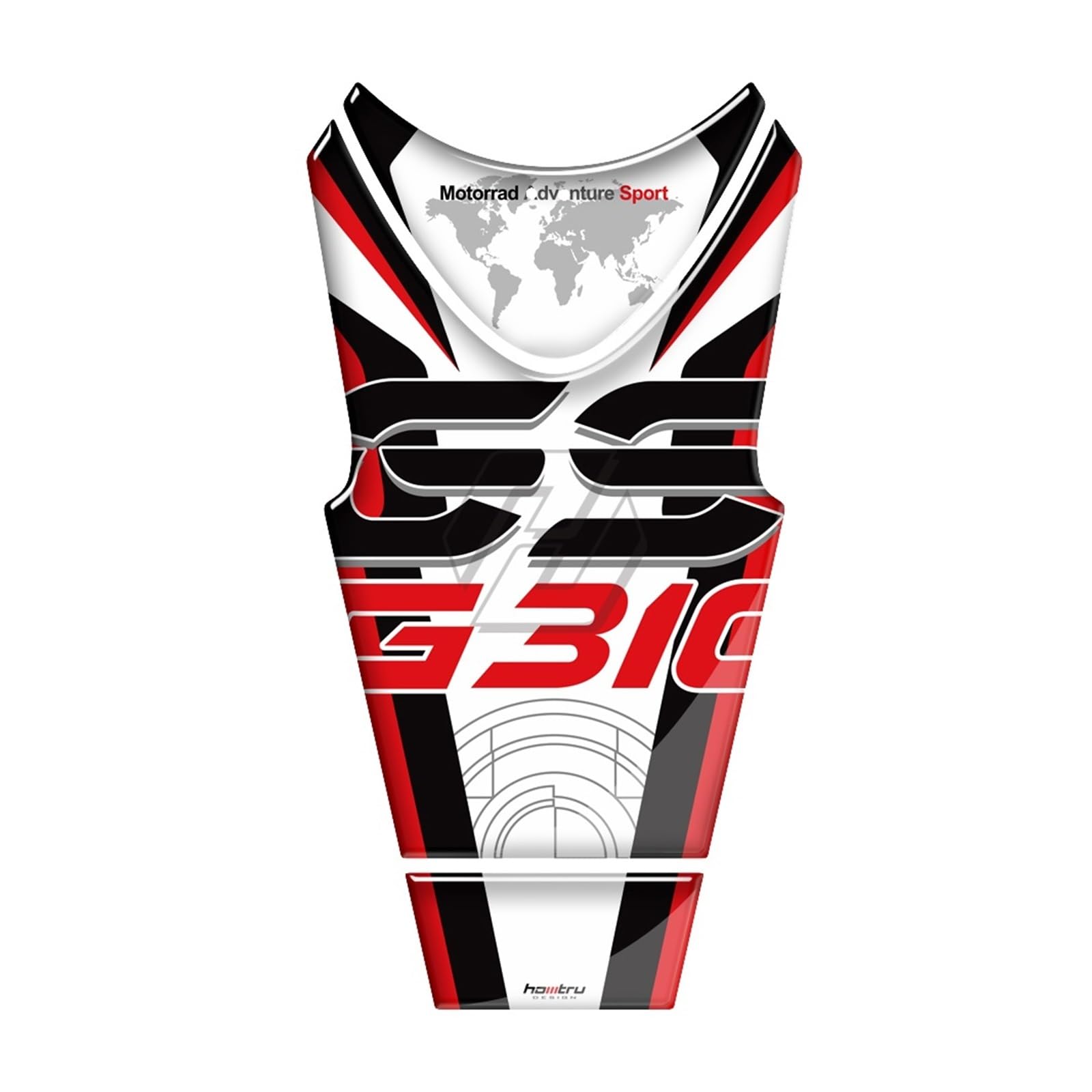 for Motorrad G310GS G310 GS 2018-2021 40 Year Motorcycle Gas Tank Pad Protector Motorbike Tank Sticker Resin Weatherproof Fuel Tanks Pads