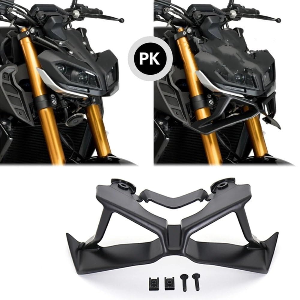 Spoiler Anteriore Per Yamaha MT-09 2017-2020 | Ala Aerodinamica In ABS | Kit Downforce Per Moto Naked - Foto 4