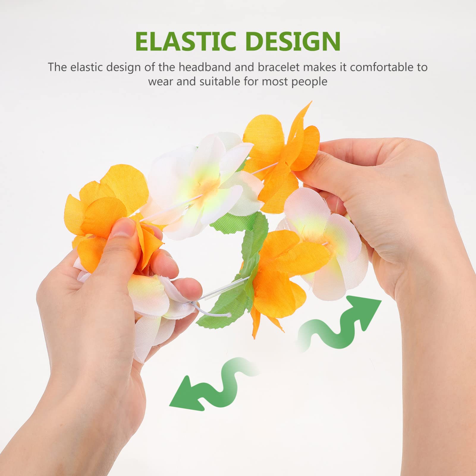 OUNONA 4juegos Guirnaldas De Flores Hawaianas Decorativas para Fiestas Temáticas y Celebraciones para Decorar Eventos Tropicales y Cumpleaños
