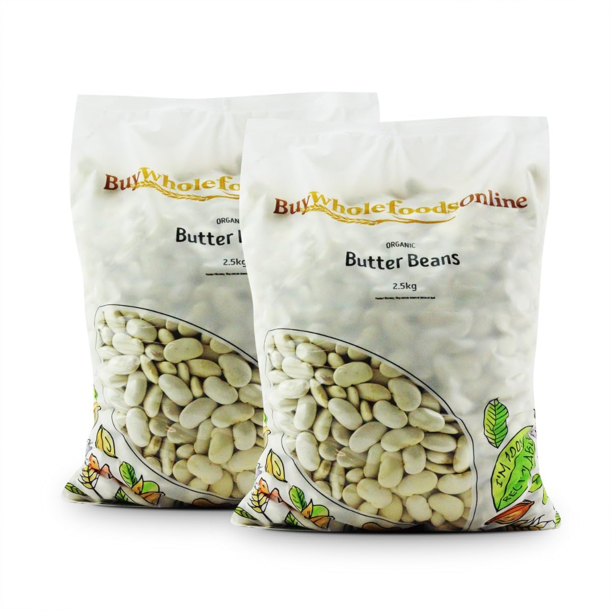Organic Butter Beans 5kg (BWFO)