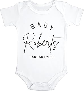 Custom Baby Pregnancy Announcement Bodysuit