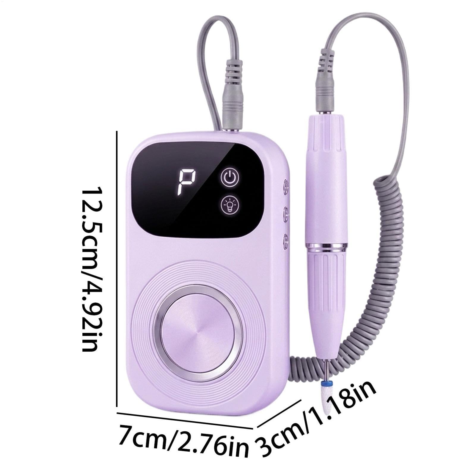 Eléctrica De Uñas Herramienta Manicura Portátil Recargable y Silenciosa de | Kit De Y Taladro Para Uñas De Pies Y Eliminación De Gel para Uñas de Manos y Pies, , Cutícula, Mujeres Principiant