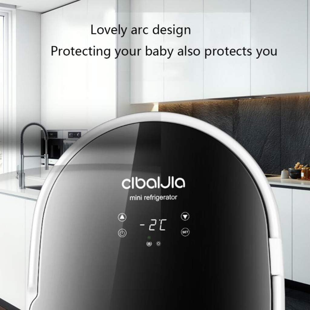 Mini Refrigerator 20L-Portable Small Refrigerator for Beer and Beverage-Bedroom Skin Care Products Office with Refrigeration and Heat Preservation Functions (A Dual)