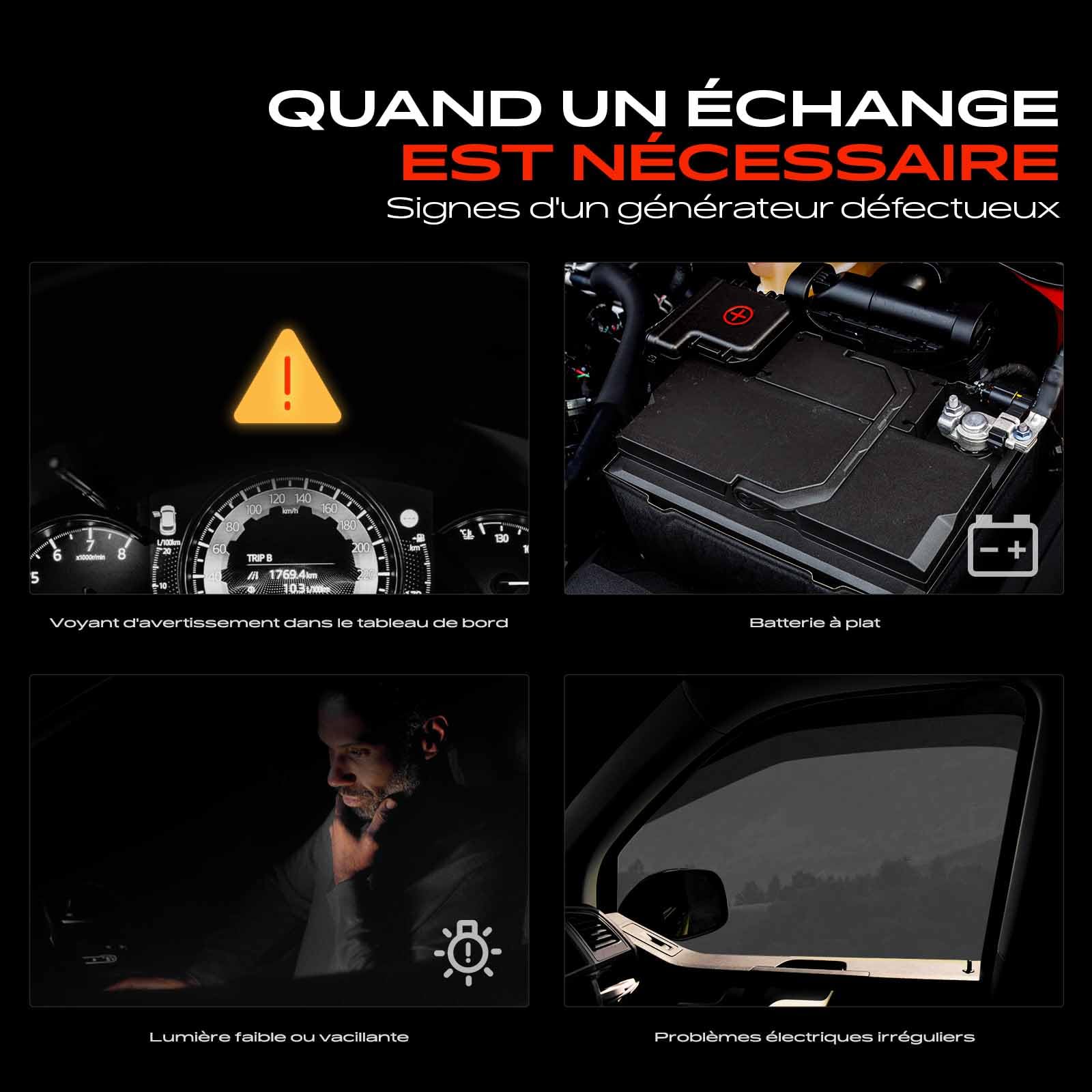 Frankberg Alternateur Compatible avec Twingo I C06 1.2 Kangoo KC0/1 1.2 Kangoo Express FC0/1 1.2 Clio I 5/357 B/C57 1.2 Clio II BB CB 1.2 LPG Remplacer# 8547N,10480214