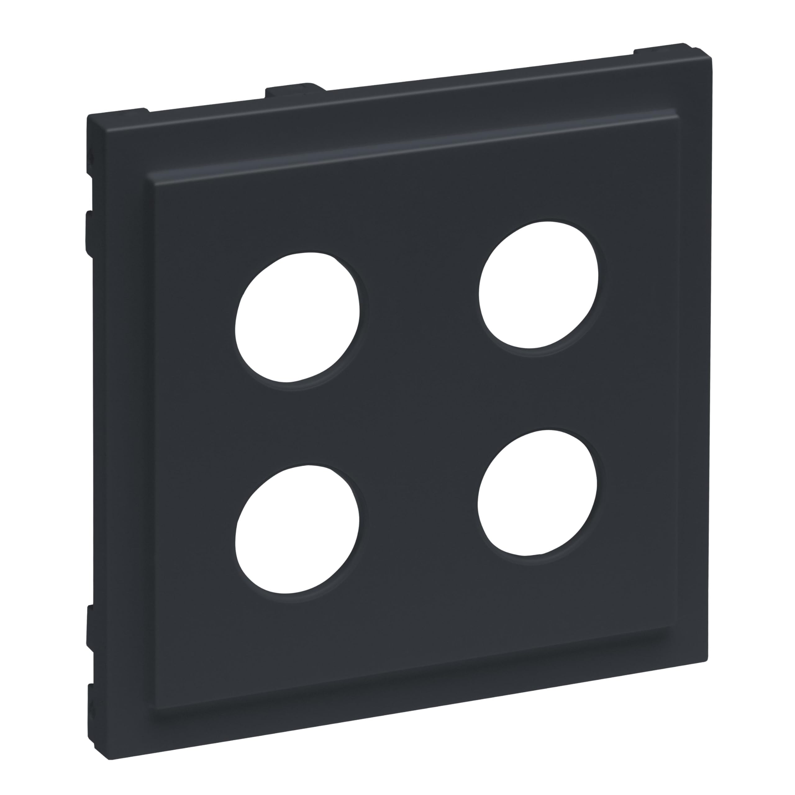 LEGRAND, Seano 765479 Cover for Speaker Connection Box 2-Way, 4 mm Sockets, Colour: Anthracite Lacquered