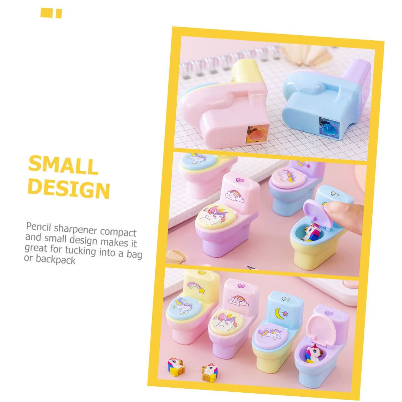 Tofficu 5 Ensembles Taille-crayon Pour Enfants Manuel Classe Taille Crayon Des Crayons Portable Bureautique Accessoires Ecole Petits Aiguiseurs Taille-crayon À Main Plastique 12 Pièces * 5
