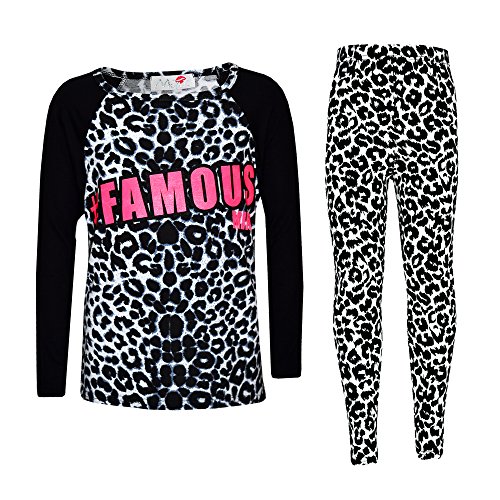 Ensemble de vêtements fille top imprimé et legging mode pour pré-ados