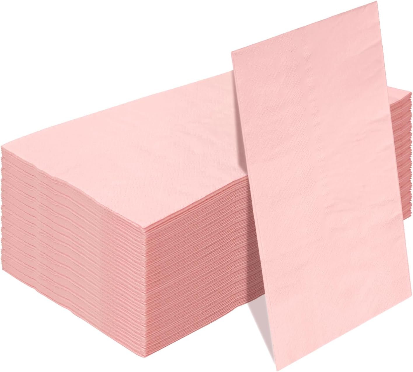 50 Pieces 3ply Light Pink Paper Napkins 13 x 15.7 Inches