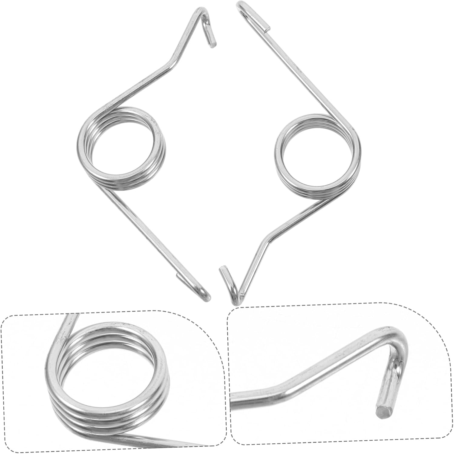 2pcs Brake Pedal Return Spring Heavy Duty Steel Spring Complete Assembly for Car Sturdy and Easy Installation