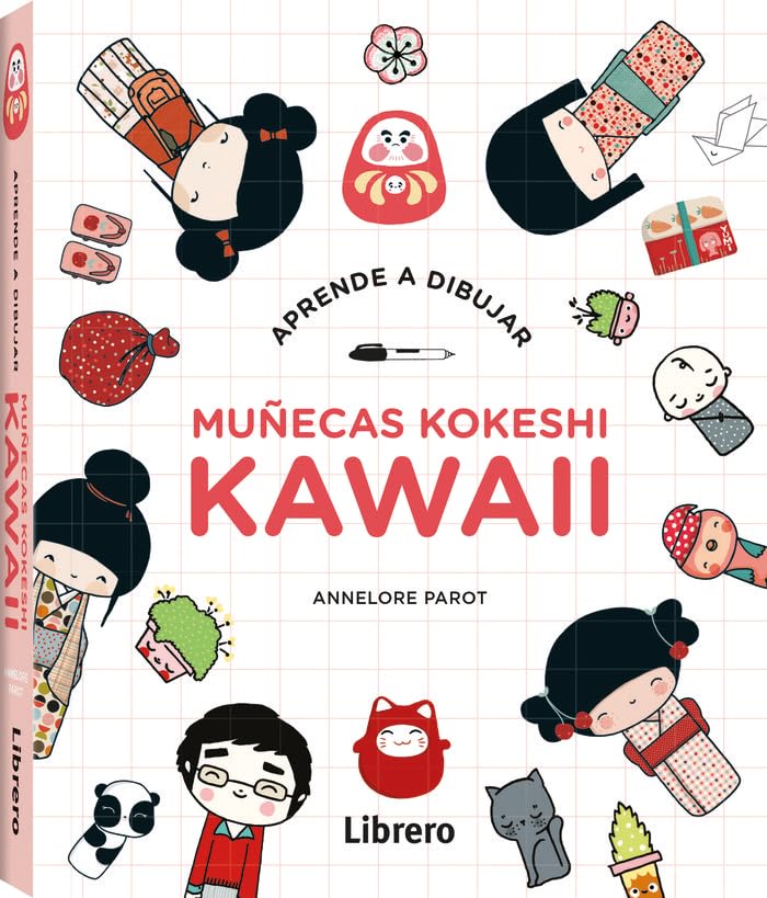 Aprende a dibujar muñecas Kokeshi KAWAII (DIBUJAR Y PINTAR)