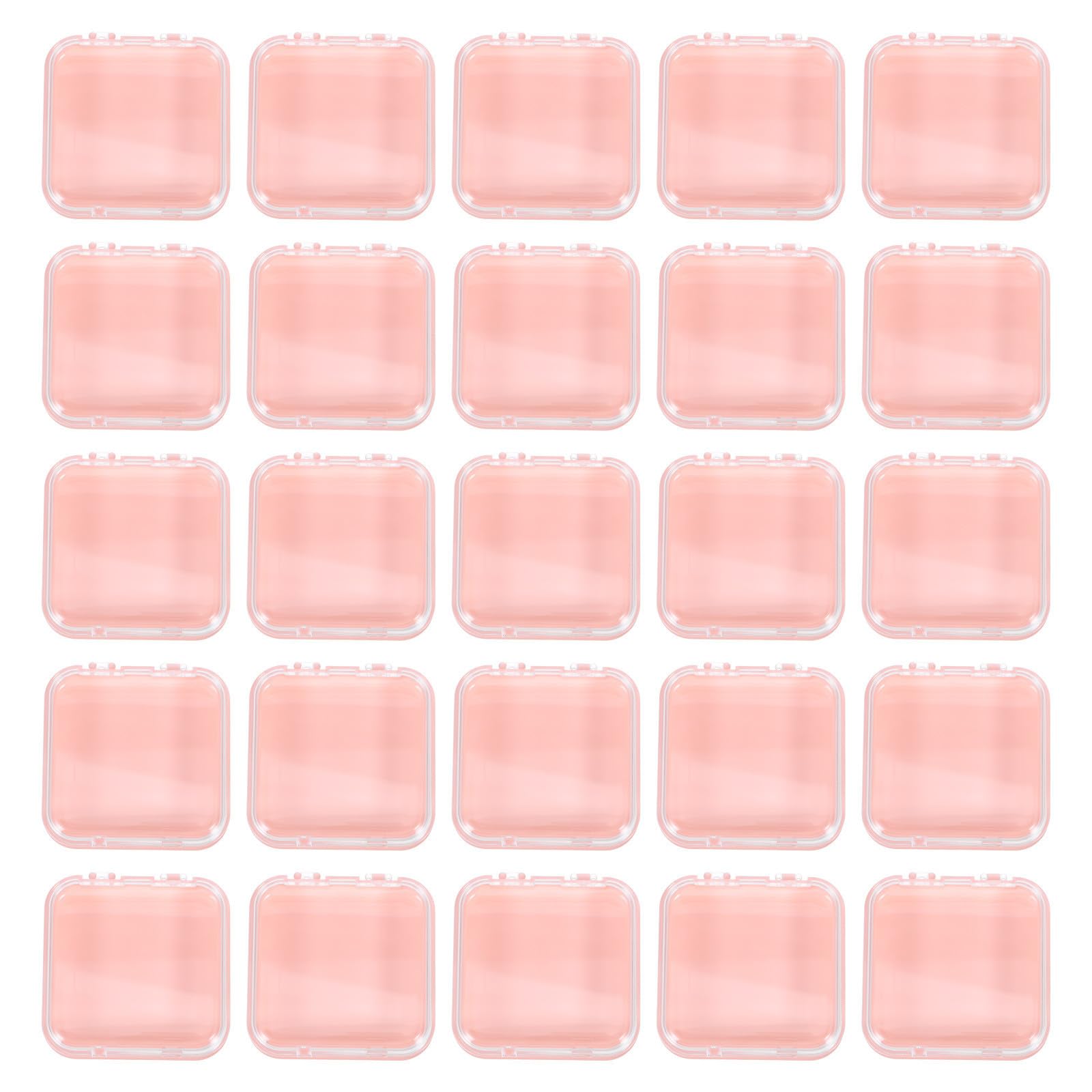 50 Pezzi Scatola Portaunghie Finte Riutilizzabile 3x3 Pollici in ABS PC