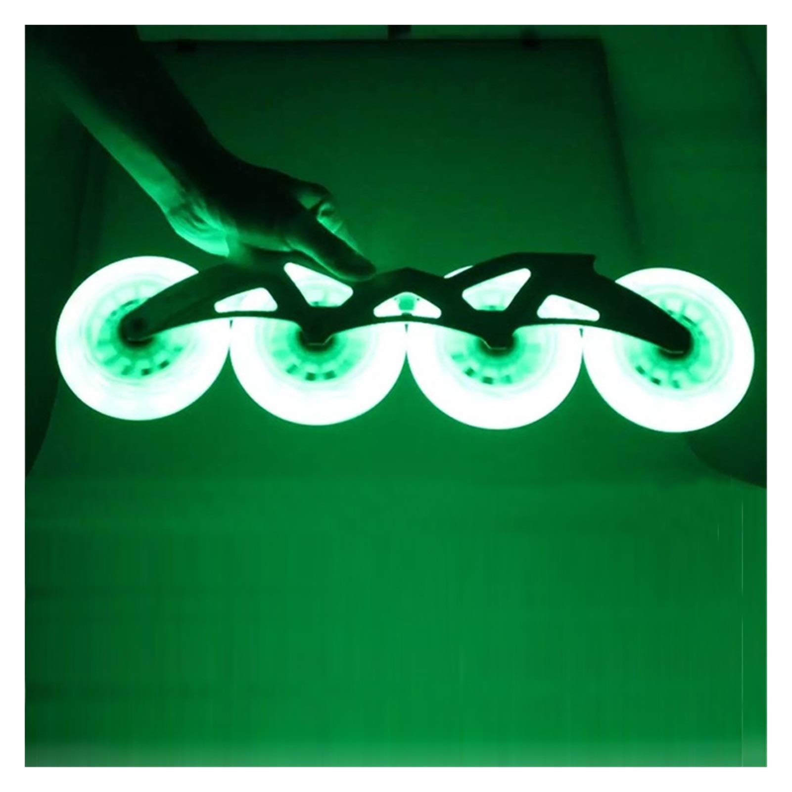 Roues Roller, Roues De Roller en Ligne Patinage de Vitesse Clignotant Roue 6 Pièces 90A 90mm 100mm 110mm Patinage de Vitesse Roues Lumière for extérieur et intérieur