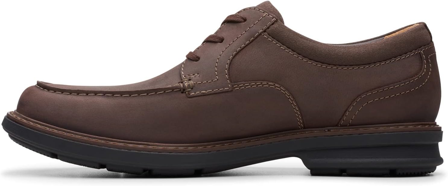 Clarks Men's Rendell Walk Oxford, Dark Brown Leather, 100 M US
