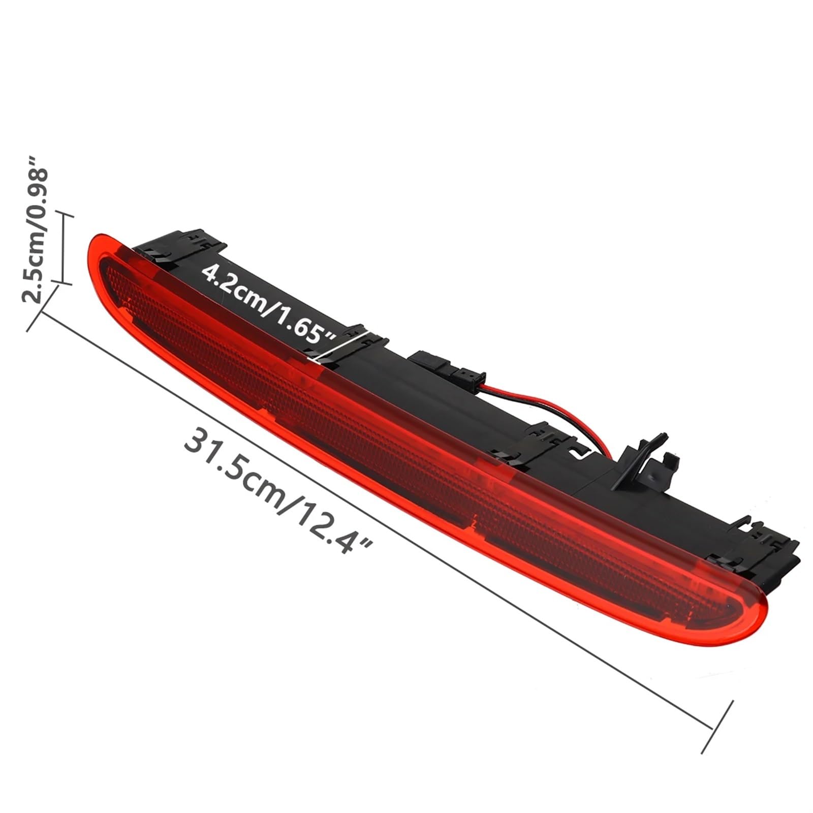 Dodatkowe światło stopu LED montowane wysoko, tylne światło stopu, do samochodów Opel, Vauxhall, Astra J 5D 2009 2010-2016 GTC 2012-18 Wysoki Poziom światła Hamowania(Rot)