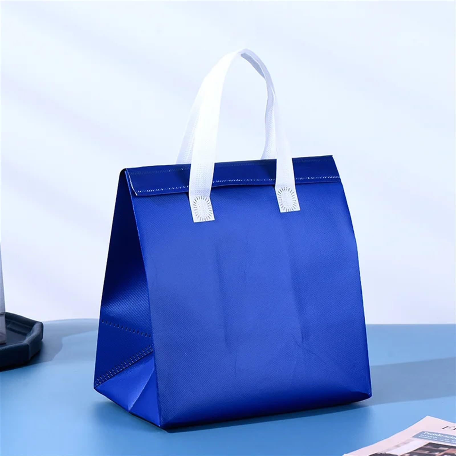 Bolsa IsotéRmica Para Comida 10 bolsas de almuerzo con aislamiento no tejido, portátiles, de tela, for guardar alimentos y bebidas, for mantener el calor y el frío, reutilizables Termica Porta Aliment