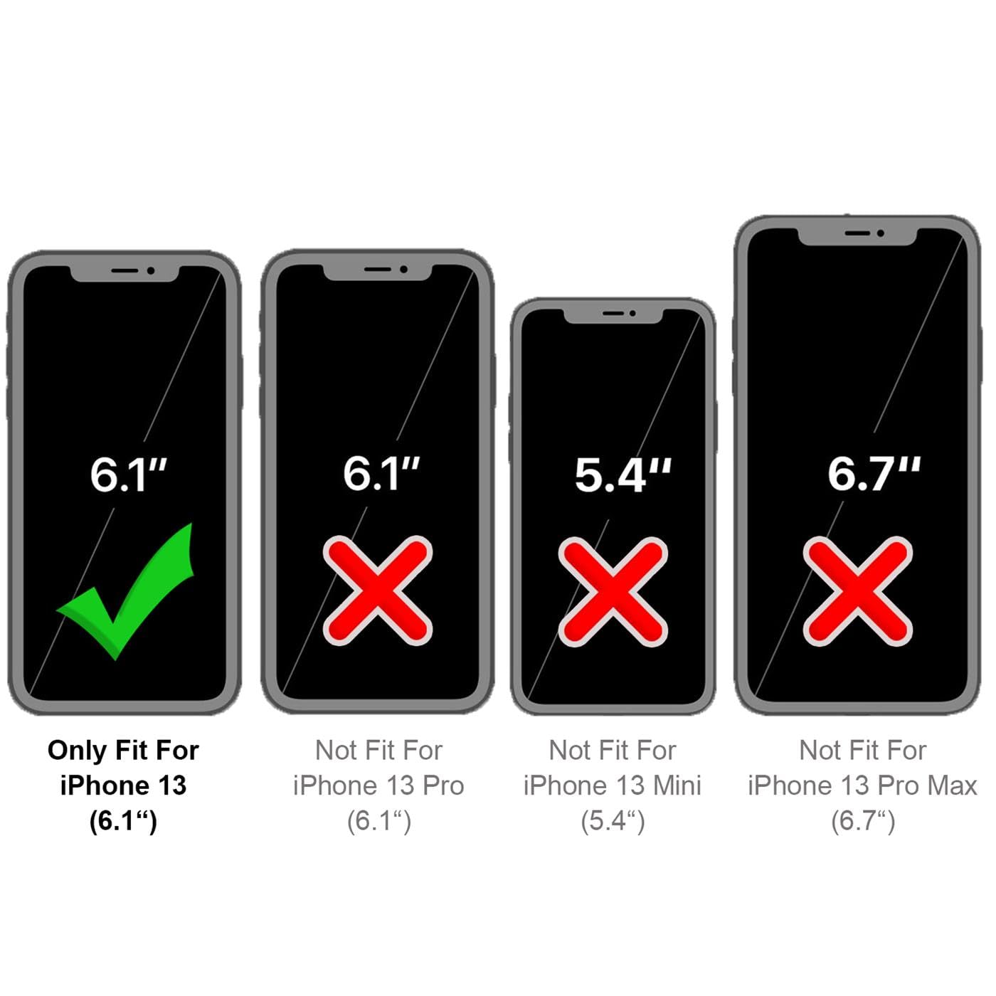 Verco Case compatible with iPhone 13, Flip Wallet Cover with Magnetic Closure for iPhone 13 Phone Case - blue - Image 3