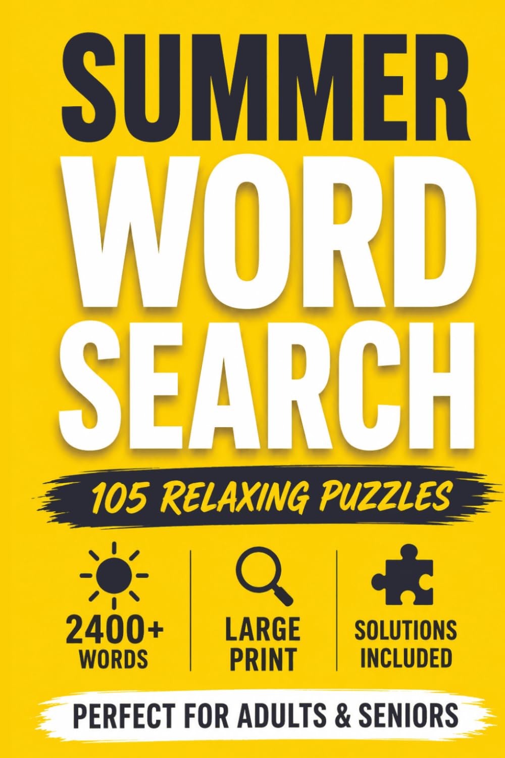 Summer Word Search for Adults Large Print: 2400+ Words for Adults