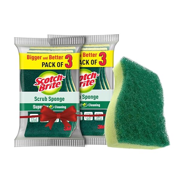 Scotch Brite Scrub Sponge, Pack of 6