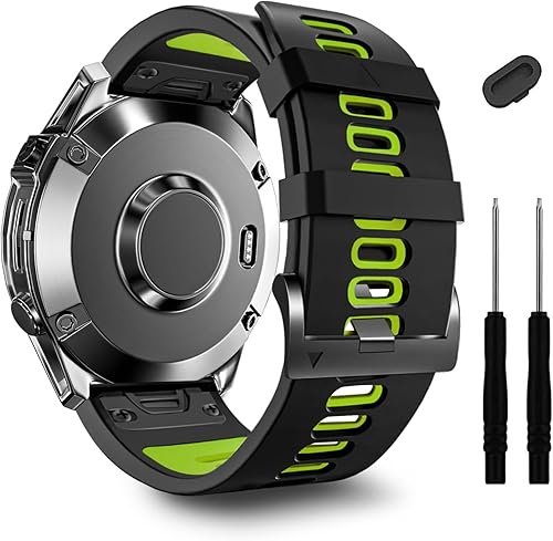 Miniatura 8 de Correas deportivas de silicona suave compatibles con Garmin Epix Pro 2.008 inTactix 7 ProFenix 6X ProFenix 5X PlusEnduro 2Descent Mk2iMk3i 2.008 in