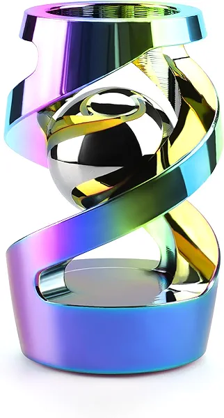 DOLASEV Upgraded Kinetic Desk Toys, Adult Fidgets for Anxiety and Stress, Desk Toys for Office for Adults, Fidget Toys Adults (Rainbow)