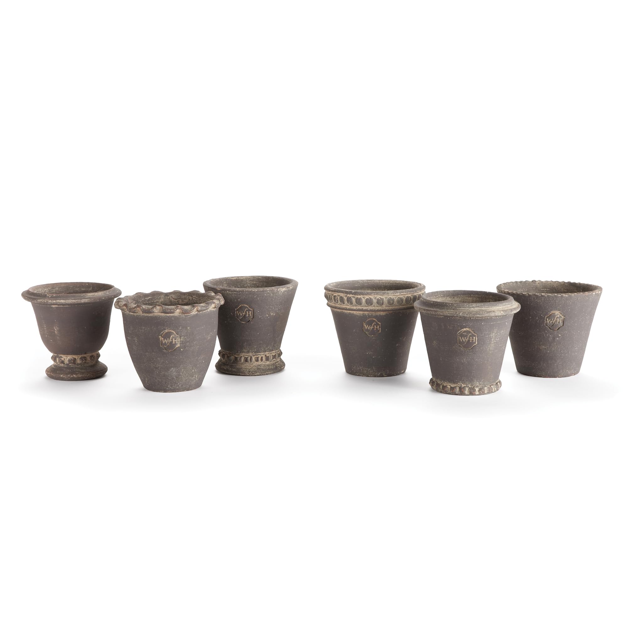 Napa Home & Garden, Wakefield Handmade MINI POTS, Set of 6