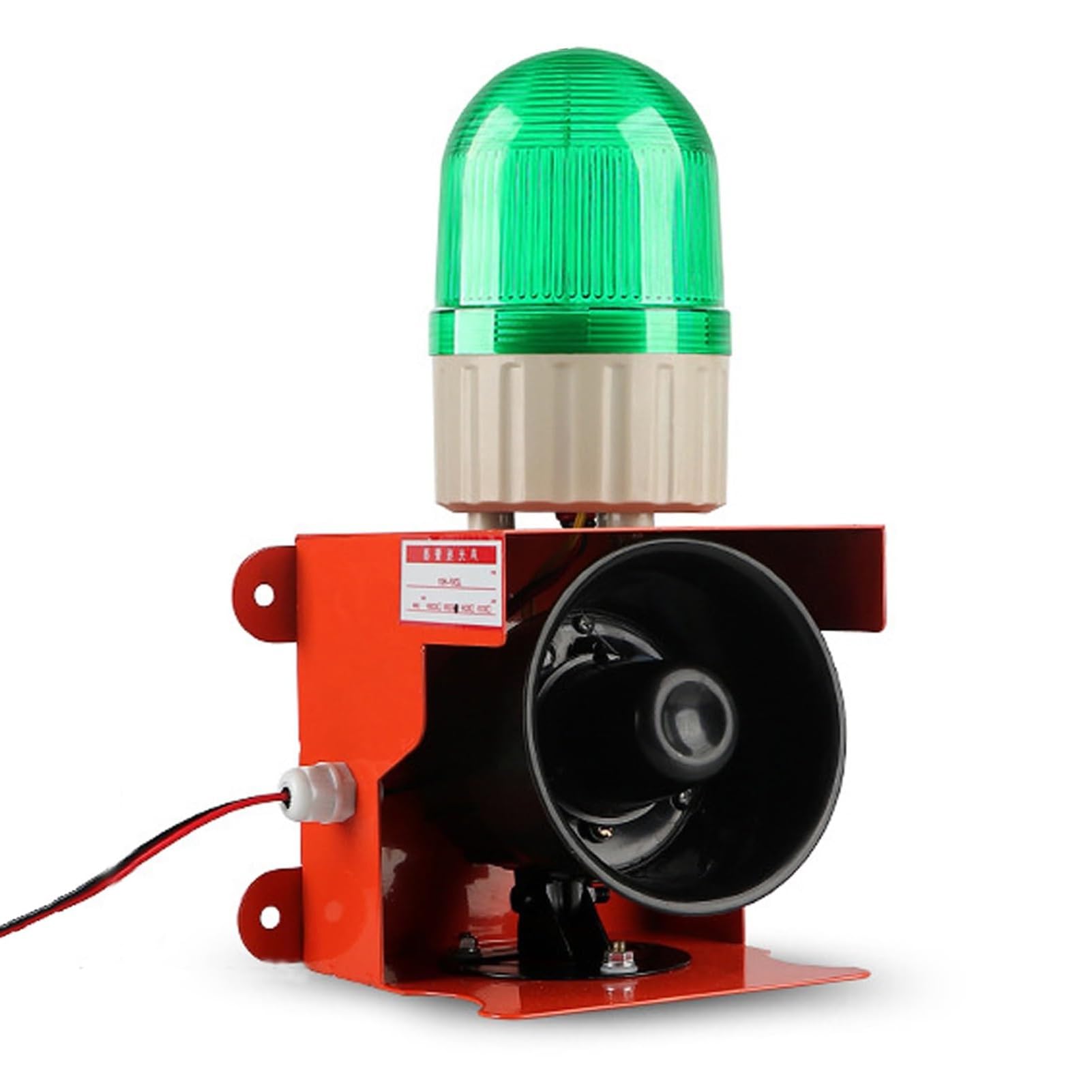 Przemysłowa syrena alarmu dźwiękowego i świetlnego, lampa ostrzegawcza 120 dB, wodoodporna lampa stroboskopowa LED IP55 do fabryk, alarm domowy