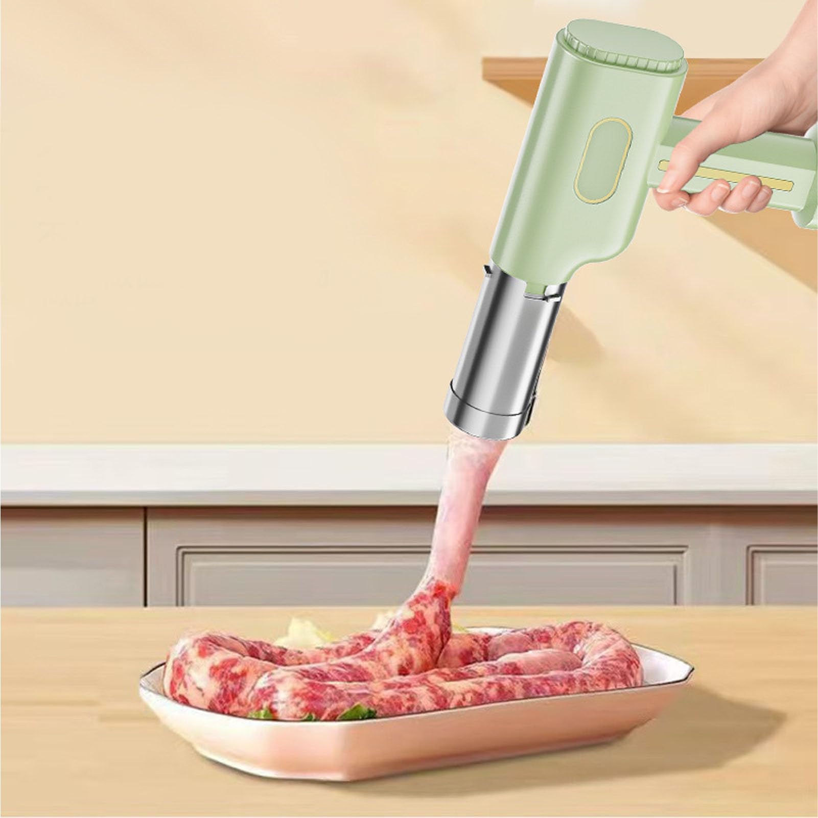 Handheld Pasta Maker, Cordless Pasta Machine Noodle Maker, Portable Noodle Maker with and Cutter Automatic Dough Pressing Machine for Homemade Ramen