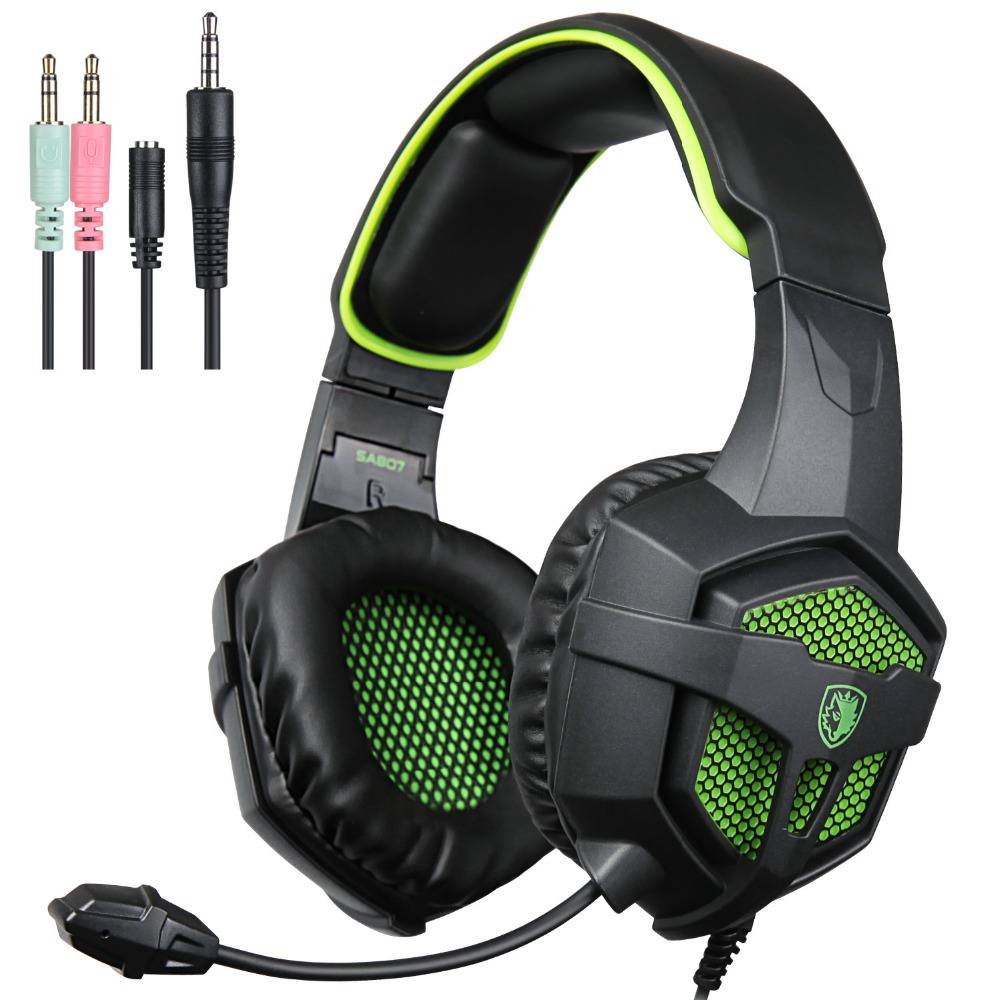 Sades sa-807 professionale multi-platform stereo Gaming Headset over-ear Wired computer Gaming cuffie con microfono 3.5 mm jack per PC/Xbox One/PS4