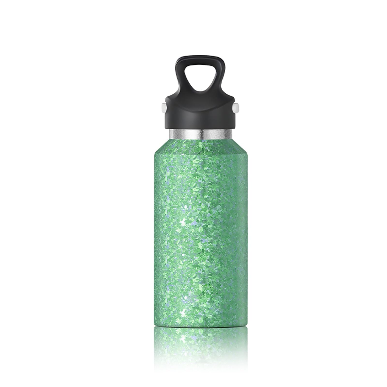 Botella deportiva de titanio, botella de agua de hidratación deportiva de 380 ml, botella de titanio puro, a prueba de fugas, apta para viajes, ciclismo, botella ligera para camping, senderismo