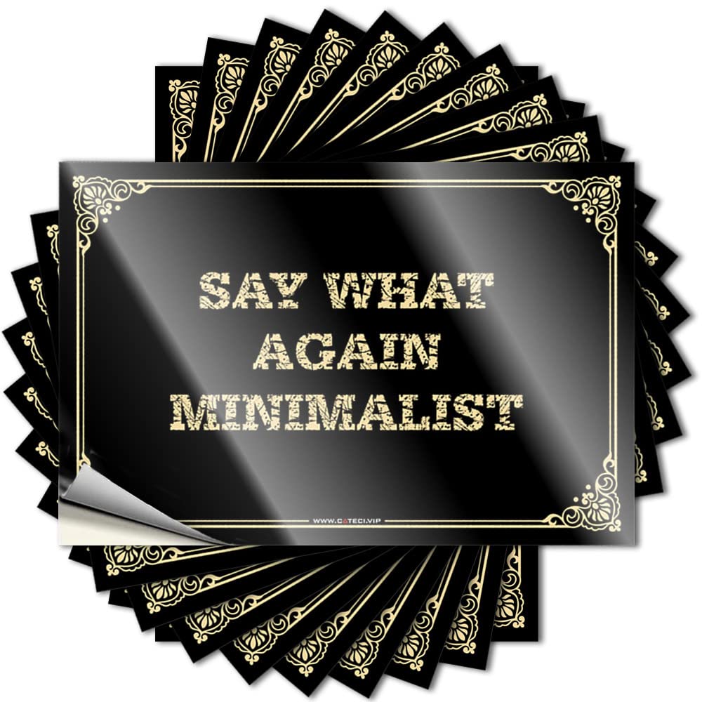 Say What Again Minimalist Home Motorcross DIY | Positive Bumper Garage Removable Vinyl Sticker Decal(8X12CM)