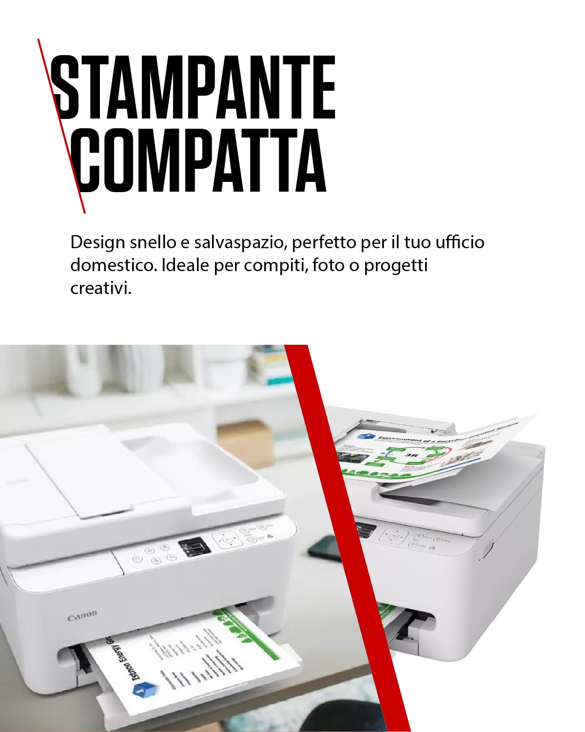 Canon PIXMA TS7550I Stampante Multifunzione Wi-Fi Alimentatore Automatico 35 fogli PIXMA Print Plan Carta Fotografica A4 MP-101 5 Fogli