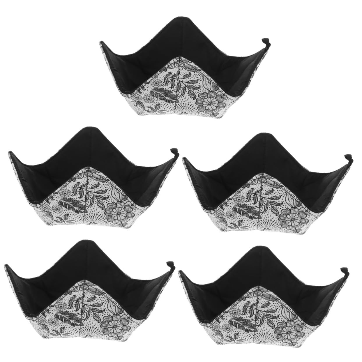 Alipis 5 Pièces Tapis de Vaisselle isolé Support Cuisine Dessous de Plats Support Bol Anti-brûlure Bol Confortable pour Les Plats Chauds Housse de Protection Bols Tapis de Bol de Cuisine