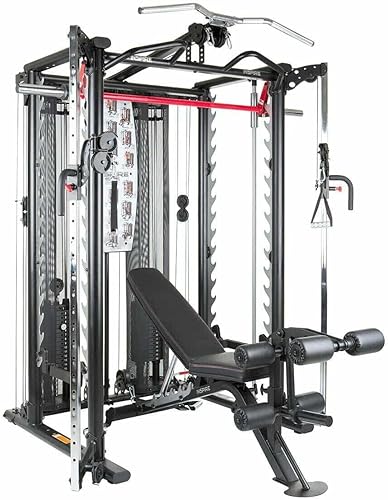 Inspire Fitness Scs Smith System Sistema de jaula Entrenador funcional (todo en uno) (sistema Inspire SCS (sin banco))