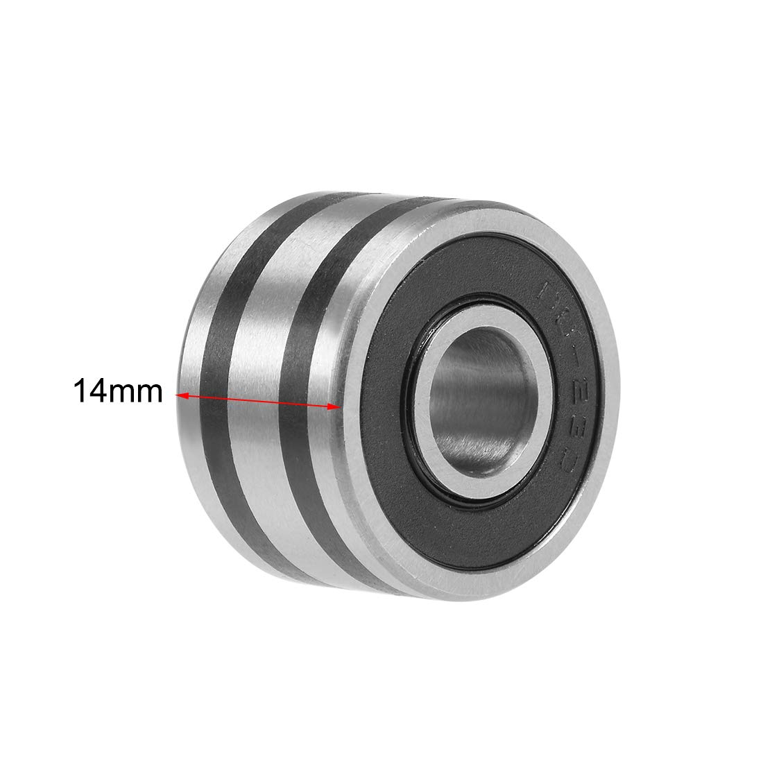 Lot De 2 Roulements à Billes Rainurés B8-23D - 8x23x14 Mm - Double Blindage Acier Chromé - Neufs