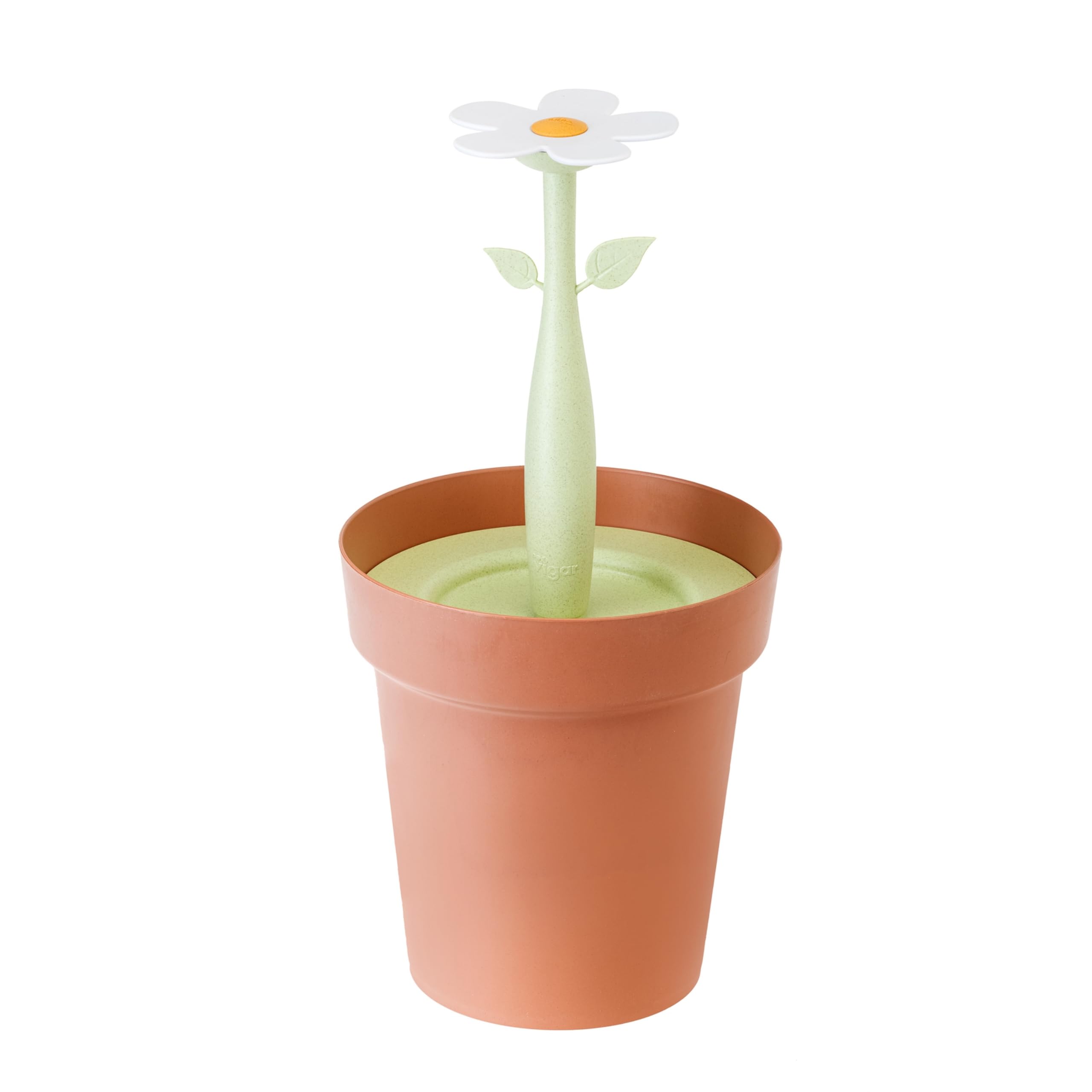 VIGAR Pattumiera da bagno coperchio a fiore. Interno rimovibile, realizzato con bioplastiche di buccia di riso.…