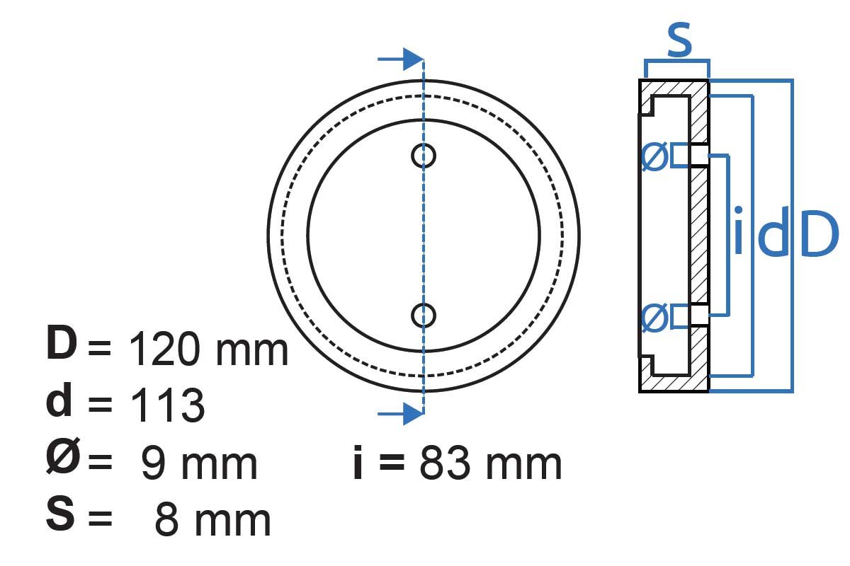 4 Tacos Goma Elevador ø120/113mm H22mm Específicos para Elevadores Dos Columnas MAHA | Apoyo Estable y Seguro