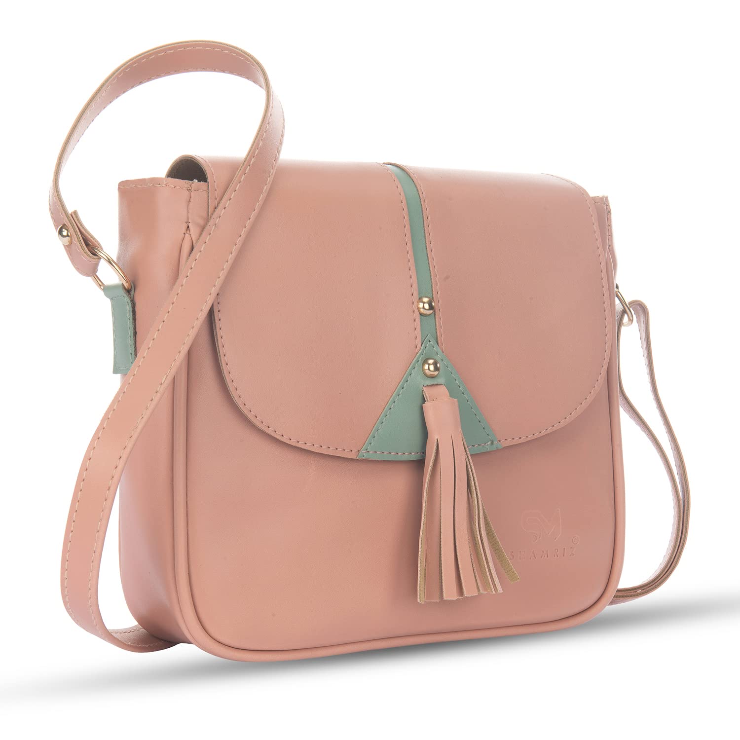 SHAMRIZ Women Sling Bag With Adjustable strap | handbag | purse |Side Sling bag | Tassel Sling Bag (Pink) (B09RT4PRHJ) Amazon Price History, Amazon Price Tracker