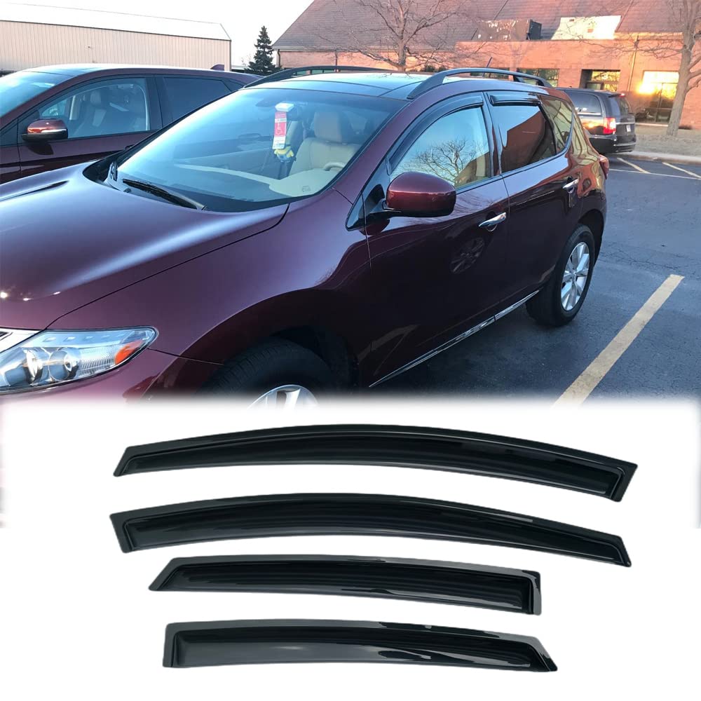 Photo 1 of Puermto 94077 Sunproof Waterproof Side Window Wind Deflector, Nissan Murano 2009-2014