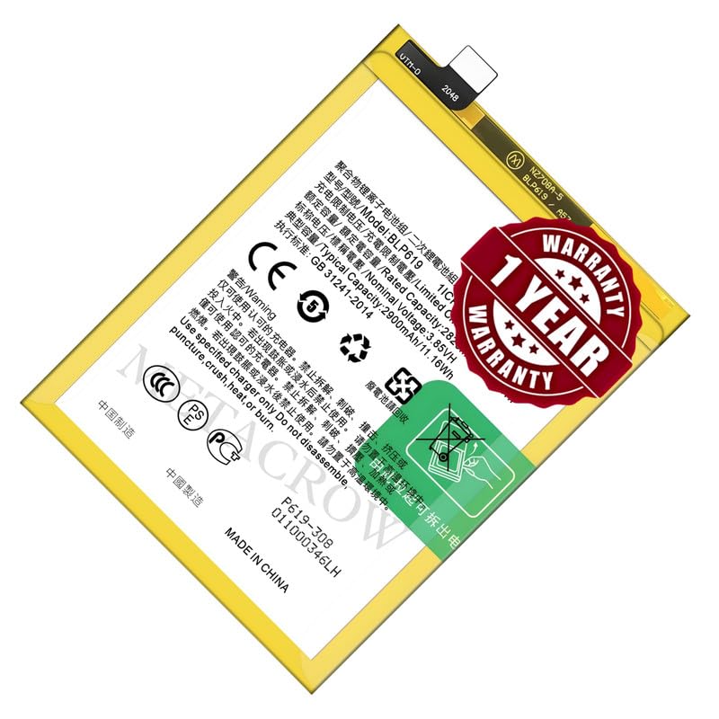 Image of Original BLP619 Battery Compatible for Oppo A39 (CPH1605) | Oppo A57 (2016) (F3 Lite) (CPH1701) - (2900mAh) - 1 Year Warranty JK1