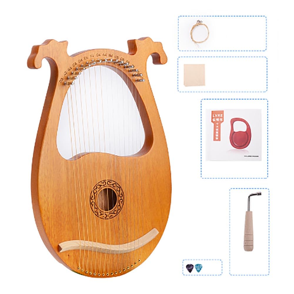 Amazon | 16弦 Lyra Harp ポータブル Lyre Lirica 楽器 楽器