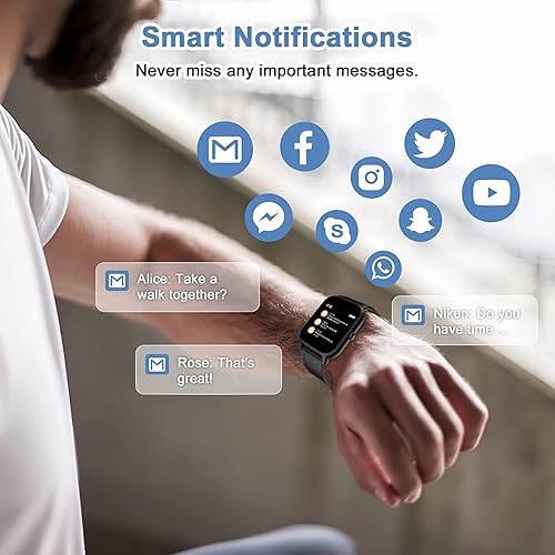 Miniatura 4 de Blackview Reloj inteligente, reloj de fitness con oxígeno en sangre, monitor de frecuencia cardíaca, sueño, rastreador de fitness con podómetro